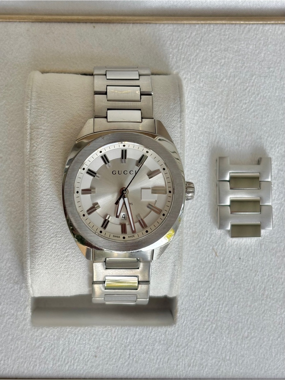 Gucci Silver G Timeless Silver Watch